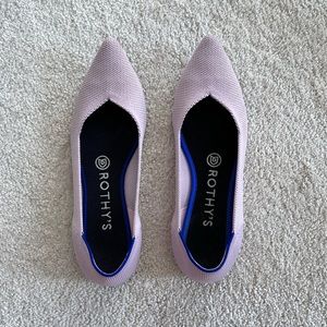 Rothy’s The Point Petal Pink Solid in size 7